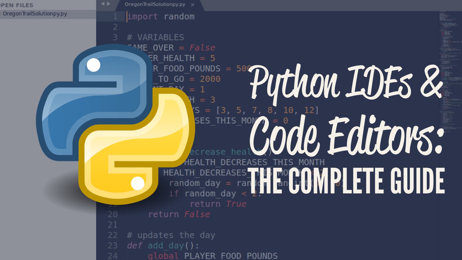 Python IDEs and Code Editors (Guide)