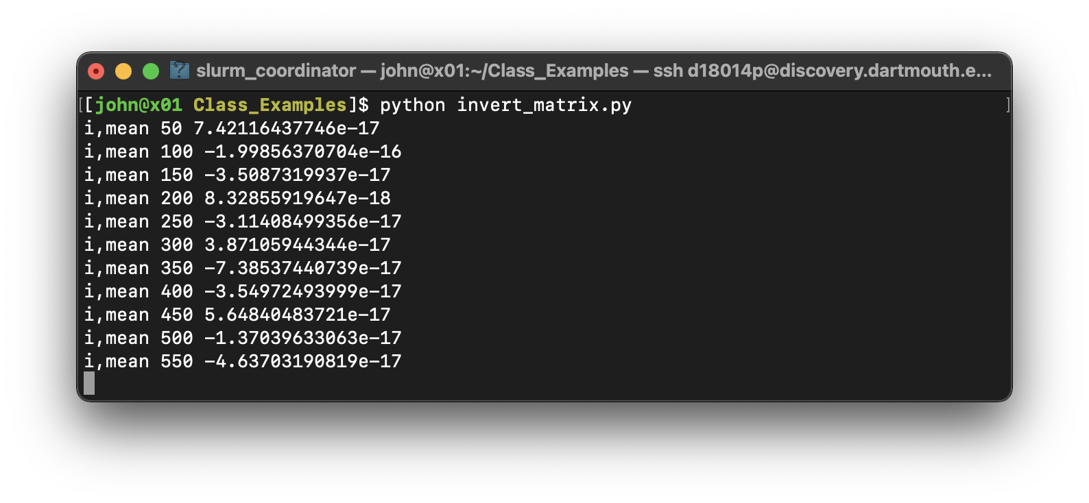 running python code from commandline