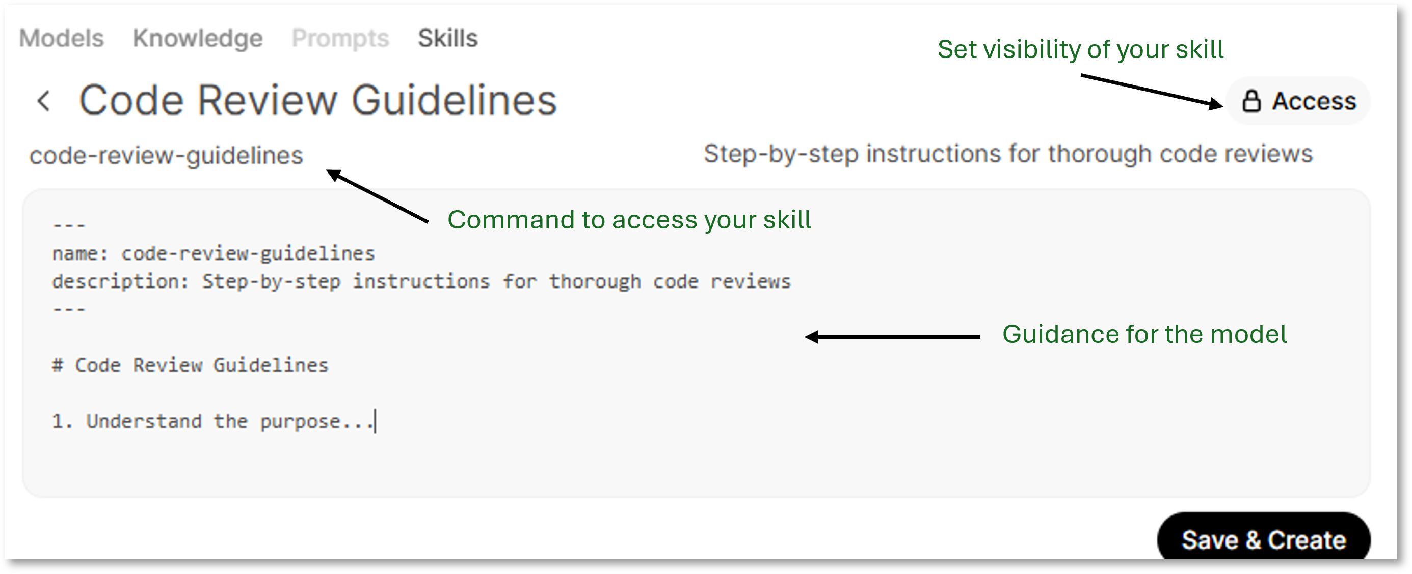 Creating a Skill