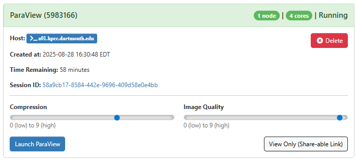 Connect to ParaView
